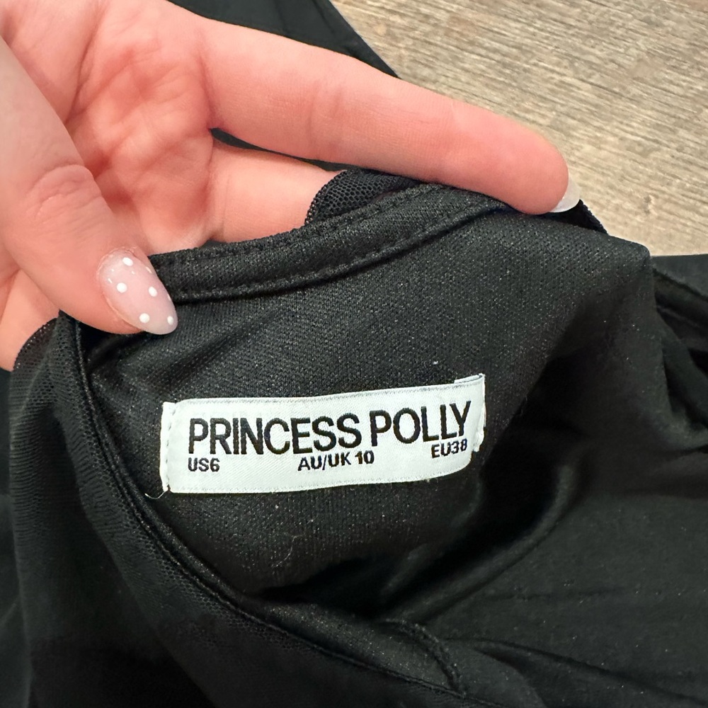 Princess Polly Black Long-Sleeve Mini Dress - Picture 4 of 4
